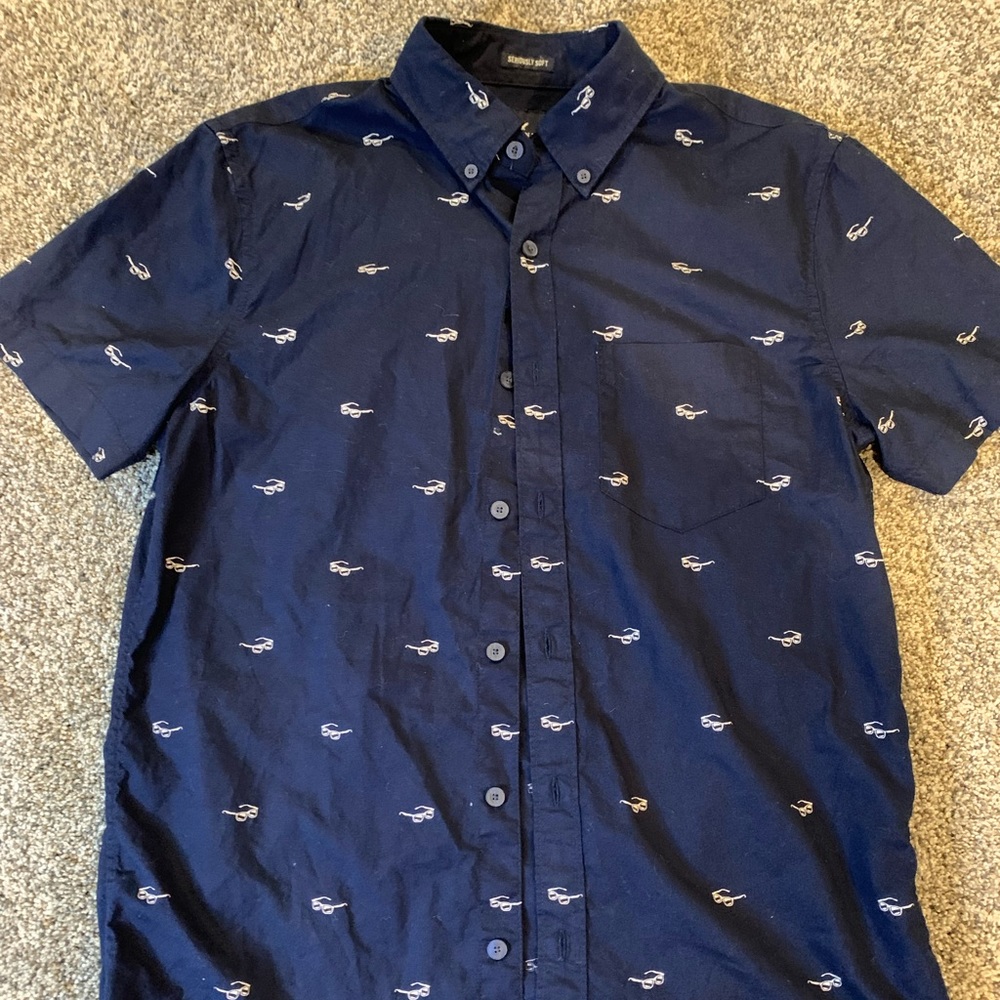 Mens American Eagle, short sleeve button down, size small